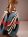 oorbellen hout met touw, ovaalvorm, 49mm x 25mm 