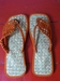 slippers oranje/rotan 